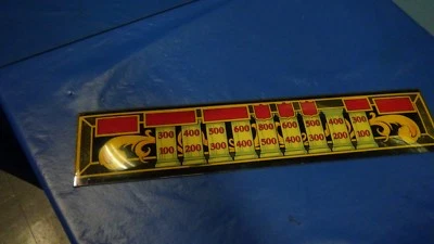 PIN PLEXIGLÁS SHUFFLE ALLEY Williams para TIC TAC STRIKE - Bueno usado - no agrietado Foto 1 de 3