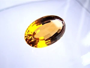 Citrin groß oval  22 x 14  mm  17,88 ct  großer Citrin  - Bild 1 von 5