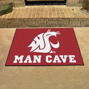 NCAA - Washington State Cougars Man Cave All-Star Rug - 34 in. x 42.5 in. - Picture 1 of 5