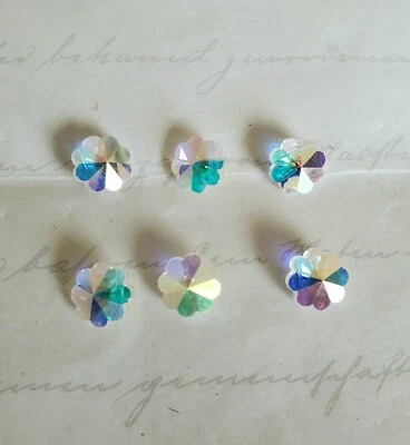 Vintage Swarovski Daisy Bead 5110 8mm Crystal AB2X (6pcs) - Image 1 of 3