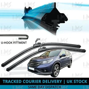 For Honda CR-V 2012-2018 Front Windscreen 26" 16" Flat Aero Wiper Blades Set - Picture 1 of 8