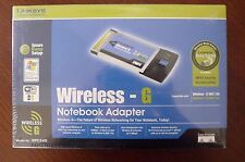 Cisco Linksys WPC54G Wireless-G Notebook Adapter CardBus Adaptor Card Laptop PC