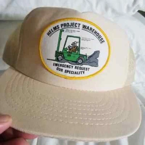 VINTAGE TRUCKER HAT NEW HELMS PROJECT PG&E POWER - Picture 1 of 6