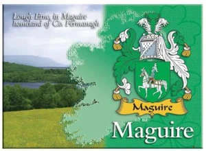 Maguire Apellido Irlandés Recuerdo Imagen Metálica Nevera Imán Regalo Irlandés - Imagen 1 de 2