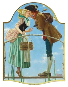 Norman Rockwell Milkmaid Canvas Print 16 x 20 - Picture 1 of 4