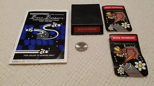 Mattel Intellivision, Cartucho Buzz Bombers con manual y dos (2) superposiciones - Imagen 1 de 2