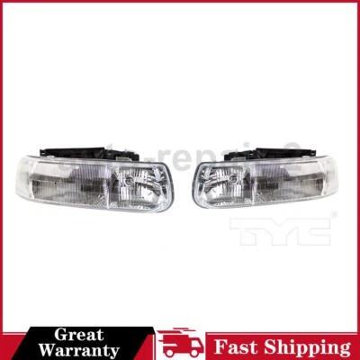 Conjunto de faros izquierdo derecho Chevrolet Silverado 1500 TYC 1999~2002 Foto 1 de 4