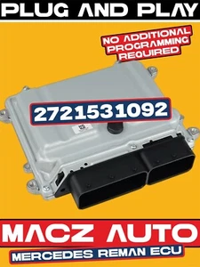 08-09 MERCEDES BENZ R350 C350 E350 ENGINE COMPUTER BRAIN BOX ECU ECM 2721531092 - Picture 1 of 5