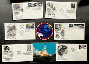 StampTLC US C76 1332 Moon Space Walk Apollo NASA Shuttle FDC SkyLab Armstrong - Foto 1 di 10