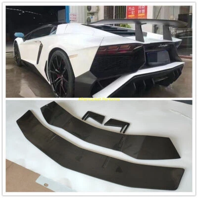 FITS FOR LAMBORGHINI AVENTADOR LP700 LP740 CARBON FIBER REAR TRUNK SPOILER WING - Image 1 of 4