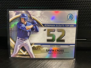 2023 Bowman Scouts Top 100 #BTP-52 Gavin Cross - Kansas City Royals