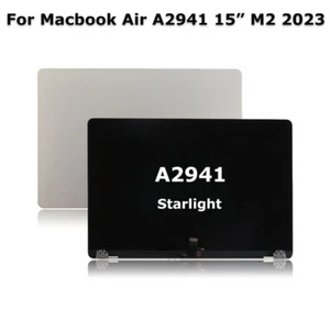 Schermo LCD Display Top Cover Assemblaggio per Macbook Air 15" A2941 A3114 Starlight - Foto 1 di 7