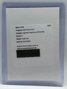Dude Love Red Prizm /99 Legendary Signatures Auto 2024 Panini Prizm WWE No. LS-2 - Bild 1 von 2
