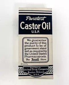 Scatola olio di ricino Puretest vintage anni 50. - Foto 1 di 6