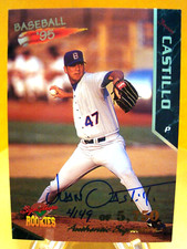1995 Signature Rookies JUAN CASTILLO #12 Autograph /5750