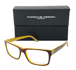 PORSCHE DESIGN P8249 Havana Caramel / Demo Lens 54mm Eyeglasses - Picture 1 of 4