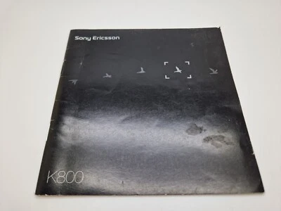 New Old Stock Sony Ericsson K800 K800i English User Manual Guide UK3POST - Image 1 of 4