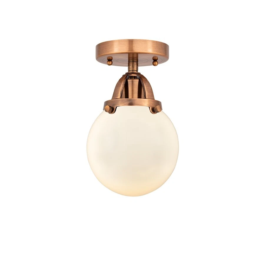 Innovations Beacon 1 Light 6" Semi-Flush, AC/Frosted - 288-1C-AC-G201-6 - Image 1 of 1