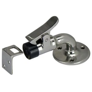 Door Stop, Stainless Door Holder. Floor or Ceiling Mounted Spring Loaded Catch - Picture 1 of 2