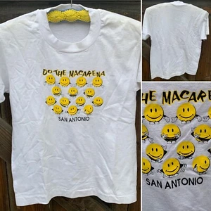 vintage Do the Macarena San Antonio t-shirt with face youth 14-16 adult XS - Picture 1 of 12