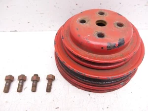 85-92 Camaro Fan Coolant Pump Pulley SBC 305 350 GM 14088685 3 Groove Serpentine - Imagen 1 de 14
