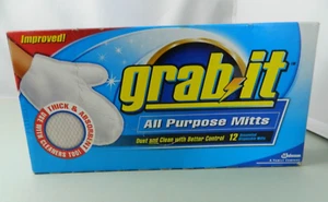 Grab It Disposable All Purpose Dry Mitts SC Johnson Unscented 12 Count NOS - Picture 1 of 10