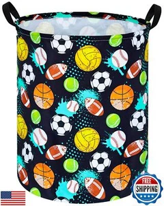 KUNRO Laundry Basket Nursery Hamper Kids Storage Bin Baby Toy Organizer Box G - Picture 1 of 5