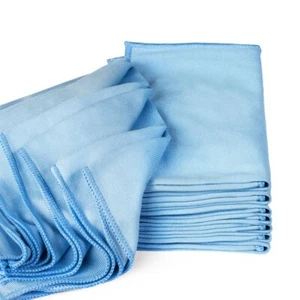 24 Pcs Microfiber Polishing Cleaning Cloth Towels Rags Window Glass 16"x16" - Picture 1 of 6