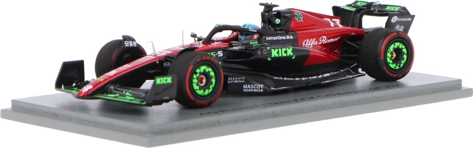 Spark S8921 1/43 ALFA ROMEO F1 KICK C43 NO.77 BELGIAN GP 2023 VALTTERI BOTTAS
