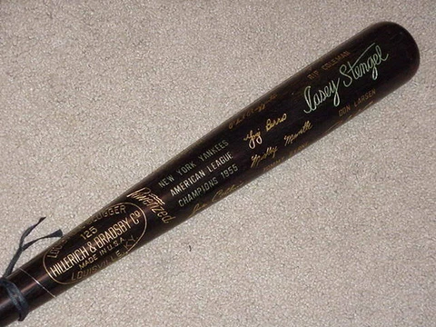 1955 New York Yankees World Series Bat Mantle Berra Cover