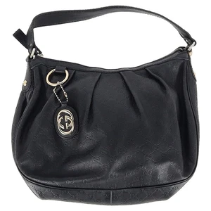 Gucci Sukey Guccissima Hobo Shoulder Bag in Black Leather - Picture 1 of 10