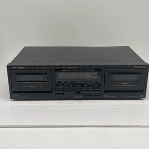 Optimus Dual Stereo Cassette Deck Tape Player Hi Speed Dubbing *SERVICED READ - Bild 1 von 6