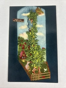 Jack And Beanstalk In Fairyland Caverns Vintage Postcard Rock City Gardens GA - Picture 1 of 2