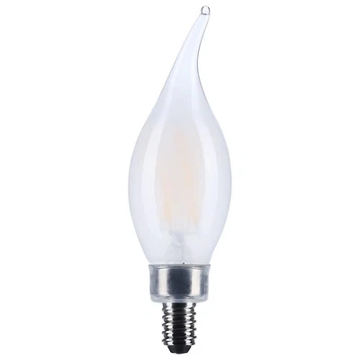 4 Watt CA10 LED - Candelabra Base - Frost Finish - 3500K CCT - 120 Volt - 24-Pac - Image 1 of 4