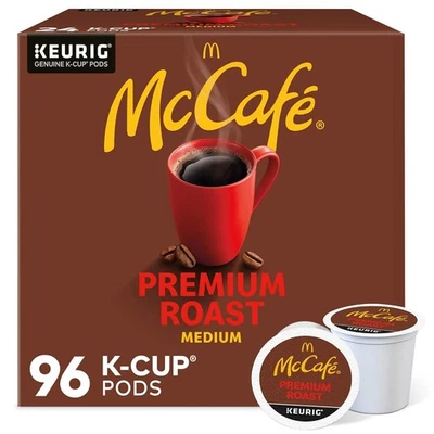 MCCAFÉ McCafe, Premium Roast Decaf Coffee, Keurig Single Serve K-Cup Pods, 96 Count