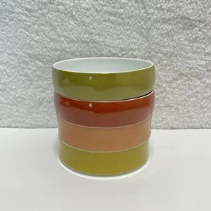 Vtg MCM Block Chromatic Gold Brown bowls Set of 4 - Picture 1 of 16