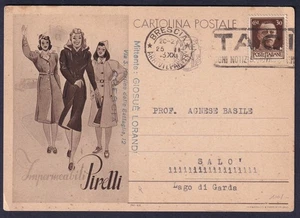 CARTOLINA PUBBLICITARIA - Impermeabili Pirelli - (7410) - Imagen 1 de 1