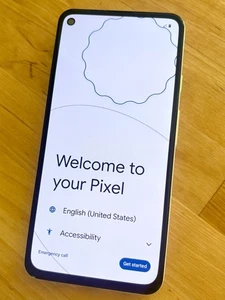 Google Pixel 4a 5G débloqué réinitialisation d'usine 128 Go blanc clair comme neuf - Photo 1 sur 11