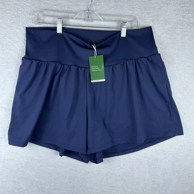 Pantalones Cortos Halara Cintura Alta Bolsillo Trasero Mujer Talla 2X Largo Azul Marino Suave Cero Yoga Foto 1 de 4