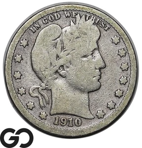 1910-D Barber Quarter - Picture 1 of 3