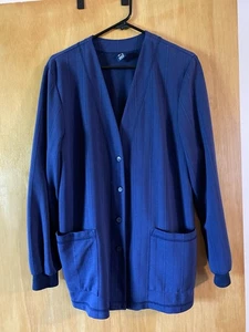 Barco Scrub Jacket size M Navy Blue Long sleeve - Picture 1 of 5