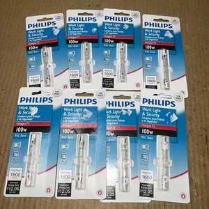 Philips 100W 120V Clear RSC Base T3 Work Light & Security Bulb New In Package 8  - Picture 1 of 1