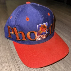 Vintage Phoenix Suns 90s Logo 7 NBA Embroidered Spellout Snapback Cap Mütze RARE - Bild 1 von 11