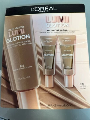 L'Oreal Paris True Match Lumi Glotion Natural Glow Enhancer Medium 1.35oz 2 Pack - Image 1 of 3
