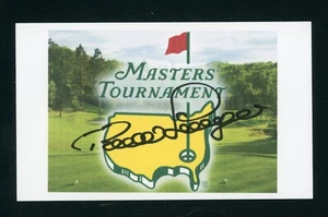 Bernhard Langer PGA Golf 2X Masters Winner Signed 3x5 Index IMAGE Card E28405 - Picture 1 of 1