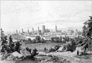 POLOGNE - GDANSK (DANTZIG) au début du 19e siècle - Gravure du 19eme siècle - Picture 1 of 2