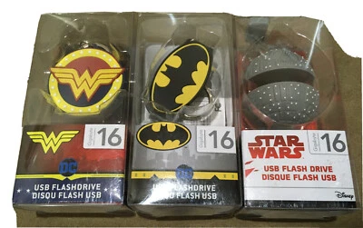 DC Comics/Disney 16 GB unità flash USB - Supereroe WONDER WOMAN Batman Star Wars - Immagine 1 di 4