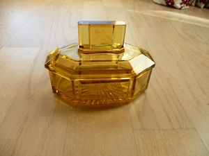 Art deco Glasdose Kosmetikglas für Kommode 20iger und 30iger Jahre - Bild 1 von 11