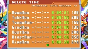 MEGAMAN BATTLE NETWORK 6 Falzar/GR RECORD COMPARE (MAX SP NAVI DMG) *SWITCH ONLY - Picture 1 of 3