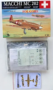 VINTAGE TAURO MODEL MACCHI MC 202 FOLGORE NO. 303 AIRPLANE NEW IN OPEN BOX - Picture 1 of 10